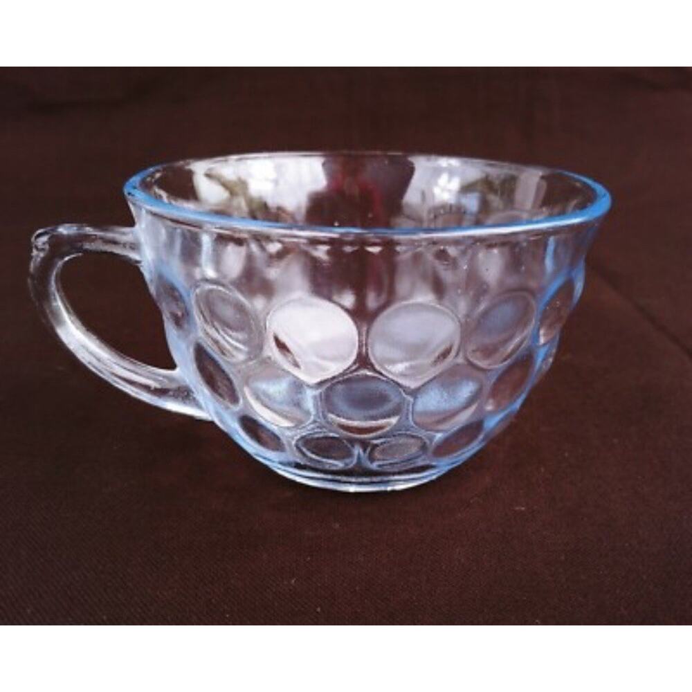 Vintage Anchor Hocking Blue Bubble Cup (no saucer) 1940's